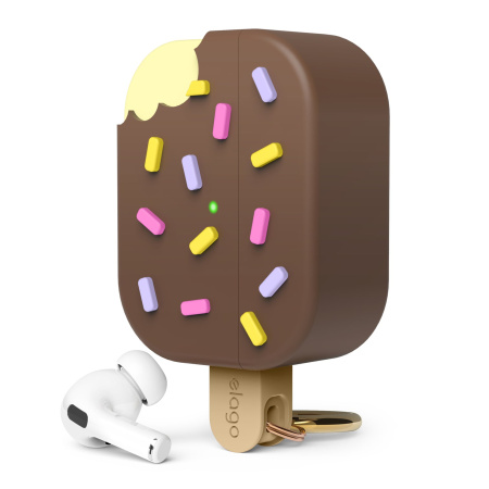 Чехол Elago Ice Cream Silicone Hang Case для AirPods Pro 2 Chocolate