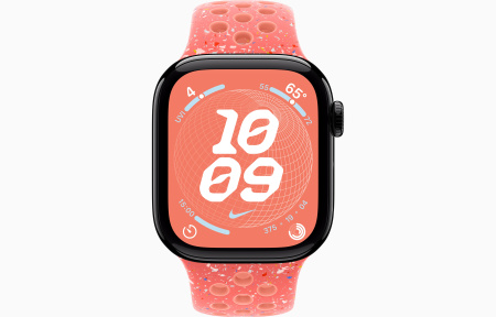 Часы Apple Watch Series 10 42mm Jet Black Aluminum Case with Magic Ember Nike Sport Band (GPS) (размер S/M)