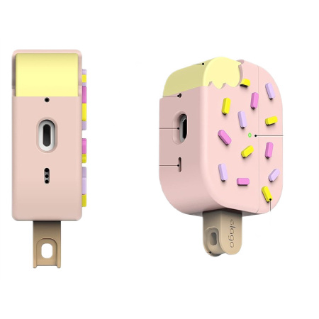 Чехол Elago Ice Cream Silicone Hang Case для AirPods Pro 2 Strawberry