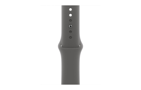 Часы Apple Watch Series 10 42mm Natural Titanium Case with Stone Gray Sport Band (GPS + LTE) (размер S/M)