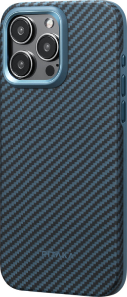 Чехол Pitaka MagEZ Case Pro 4 для iPhone 15 Pro Twill Black/Blue