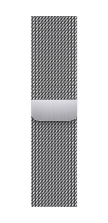 Часы Apple Watch Series 9 41mm Silver Stainless Steel Case with Silver Milanese Loop (GPS + LTE)