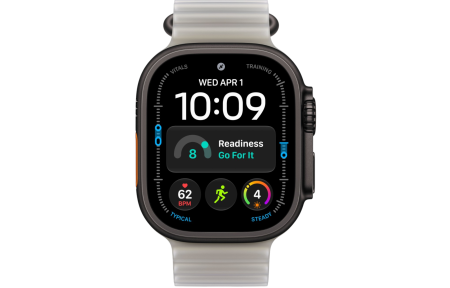 Часы Apple Watch Ultra 4 (2026) 49mm Black Titanium Case with Translucent Gray Ocean Band (GPS + Cellular)