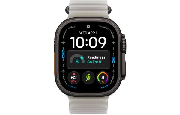 Часы Apple Watch Ultra 4 (2026) 49mm Black Titanium Case with Translucent Gray Ocean Band (GPS + Cellular)