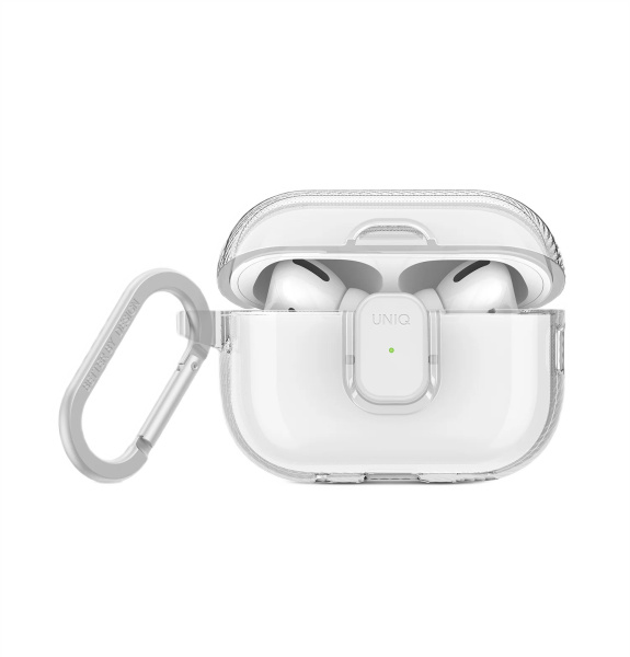 Защитный чехол Uniq для Airpods Pro 2 Glase PRO TPU Lock case Glossy Clear