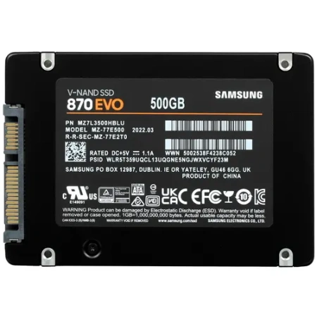 Твердотельный накопитель Samsung 870 EVO 500ГБ SATA