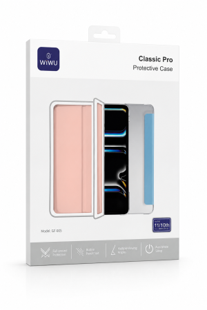 Защитный чехол WIWU Classic Pro Protective Case for iPad 10.9''(2022) / 11"(2025) Pink
