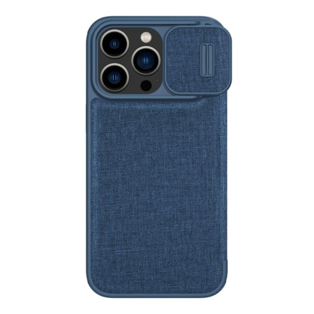 Чехол-книжка Nillkin QIN Pro (Cloth) для iPhone 14 Pro Elite Blue