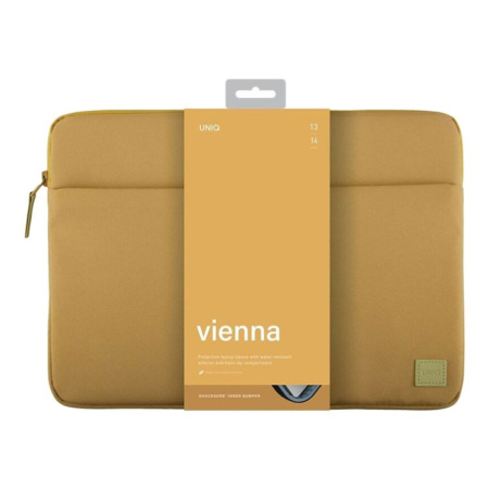 Защитный чехол Uniq Vienna RPET Fabric (ShockSorb) для MacBook Pro 14" Canary Yellow Защитный чехол Uniq Vienna RPET Fabric (ShockSorb) для MacBook Pro 14" Canary Yellow