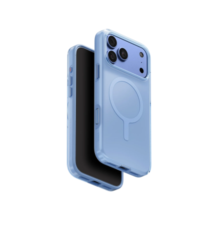 Защитный чехол Uniq Clario (MagSafe) для 18 Pro Max/17 Pro Max Cool Blue