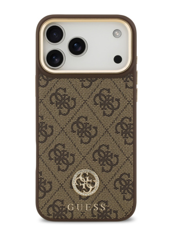 Защитный чехол Guess для iPhone 18 Pro Max/17 Pro Max Diamond Brown (MagSafe)