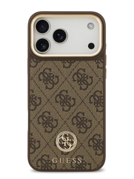 Защитный чехол Guess для iPhone 18 Pro Max/17 Pro Max Diamond Brown (MagSafe)