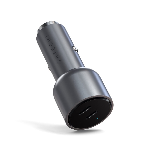 Автомобильное зарядное устройство Satechi 40W Dual USB-C Car Charger (PD) Space Gray