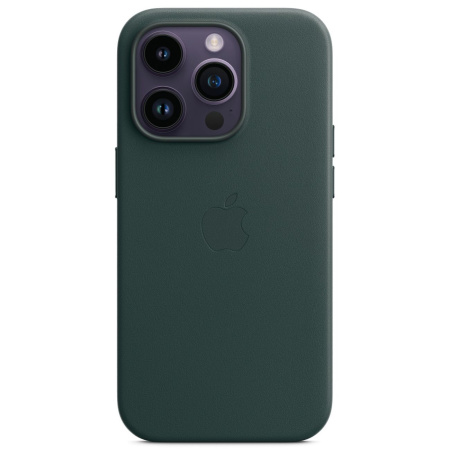 Чехол Apple iPhone 14 Pro Leather Case with MagSafe Forest Green