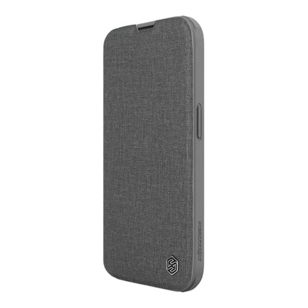 Чехол Nillkin для iPhone 15 Pro QIN Pro (Cloth) Booktype Classical Grey