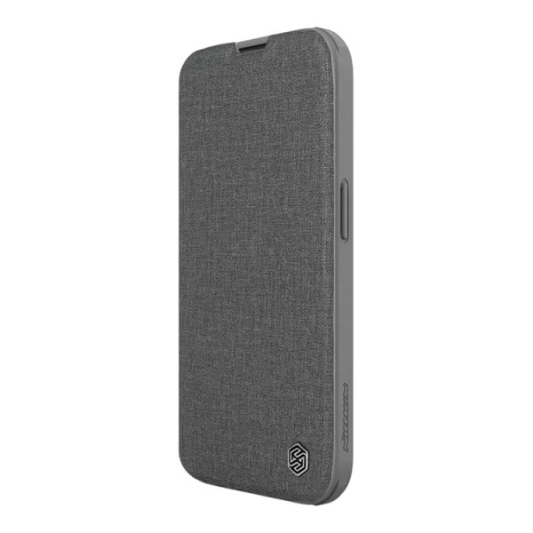 Чехол Nillkin для iPhone 15 Pro Max QIN Pro (Cloth) Booktype Classical Grey