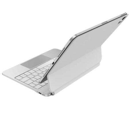 Чехол-клавиатура Uniq VENNO Magnetic Smart Keyboard Folio для iPad Pro 11 (2024-2025) с английской раскладкой White