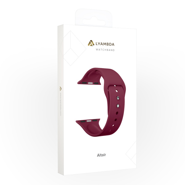 Ремешок Lyambda Altair для Apple Watch 38-41 мм Wine Red