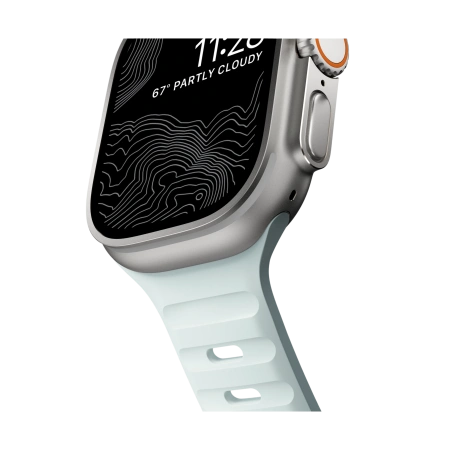 Ремешок Nomad Sport Strap для Apple Watch 49/45/44/42mm Ice Blue Glow