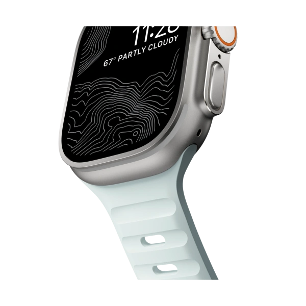 Ремешок Nomad Sport Strap для Apple Watch 49/45/44/42mm Ice Blue Glow