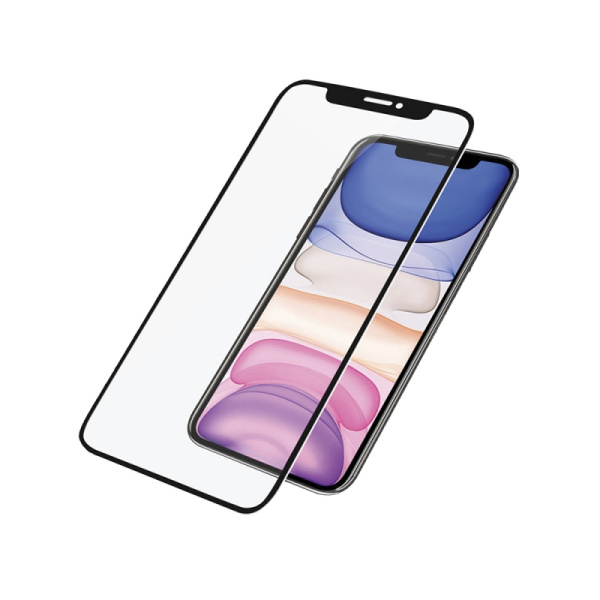 Защитное стекло для iPhone XR / 11 Ainy Full Screen Cover Glass 3D 0.2мм Black