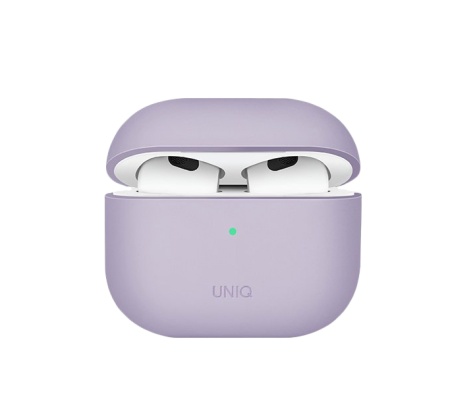 Чехол для AirPods 3 (2021) Uniq Lino Liquid Silicone Lavender