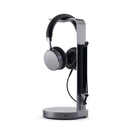 Подставка Satechi Aluminium USB Headphone Stand Hub space gray