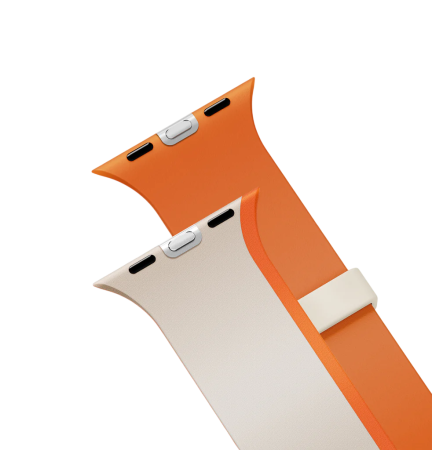 Ремешок Uniq для Apple Watch 44/45/46/49mm Revix IV Reversible Magnetic Clay / Volt Orange