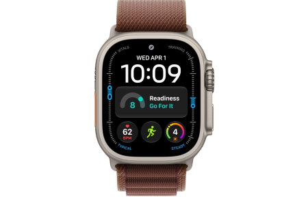 Часы Apple Watch Ultra 4 (2026) 49mm Natural Titanium Case with Burgundy Alpine Loop - Medium (GPS + Cellular)