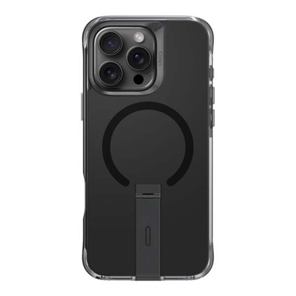 Защитный чехол Uniq для iPhone 16 Pro Max Eleva MagSafe с подставкой Black