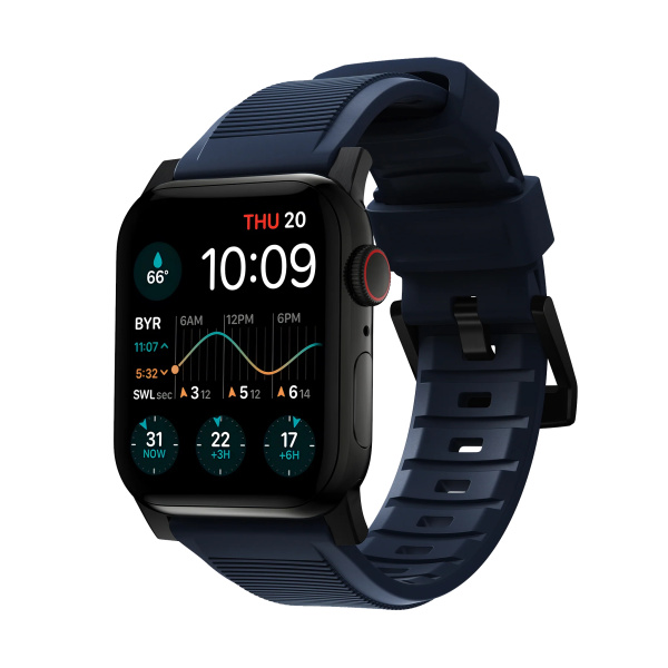 Ремешок Nomad Rugged Strap для Apple Watch 49/45/44/42mm Atlantic Blue / Black Hardware