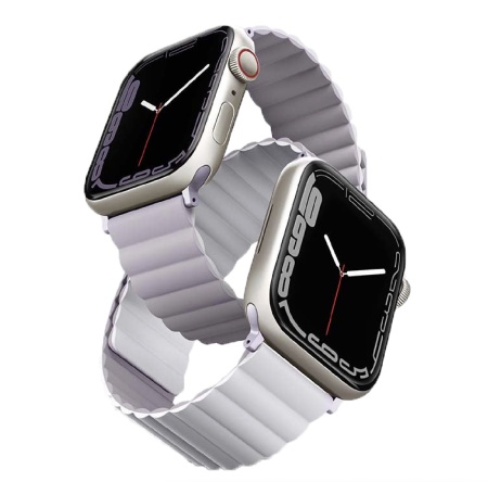 Ремешок Uniq для Apple Watch 42-45 mm Revix Reversible Magnetic Lilac/White