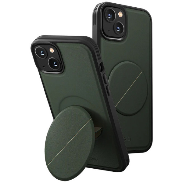 Защитный чехол Uniq для iPhone 14 Plus NOVO Magnetic Grip Green