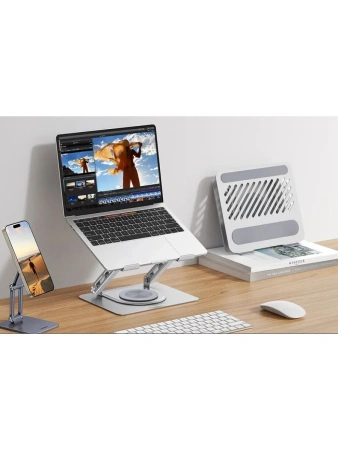 Подставка для ноутбука UGREEN LP876 (45418) Laptop Stand with 360° Rotating Base Silver