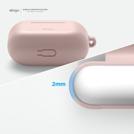 Чехол Elago для AirPods 3 (2021) Silicone Hang Case Sand Pink