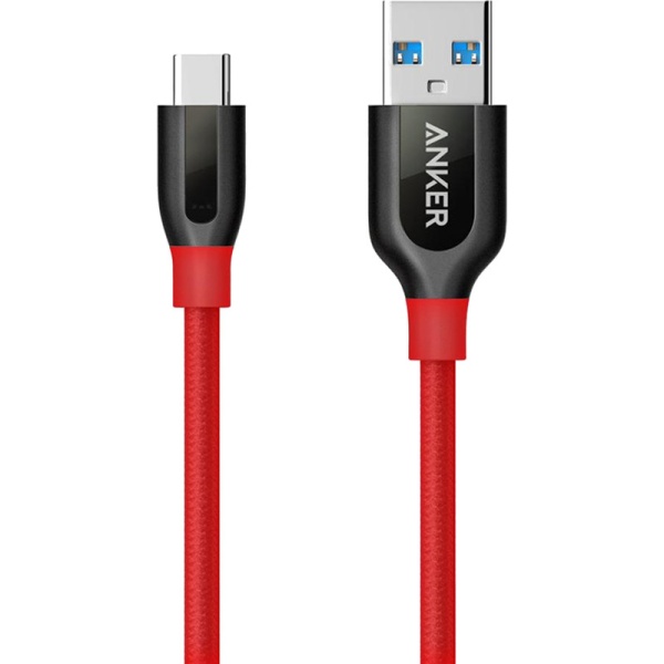 Кабель Anker PowerLine+ USB-C to USB 3.0 3ft / 0.9m Red