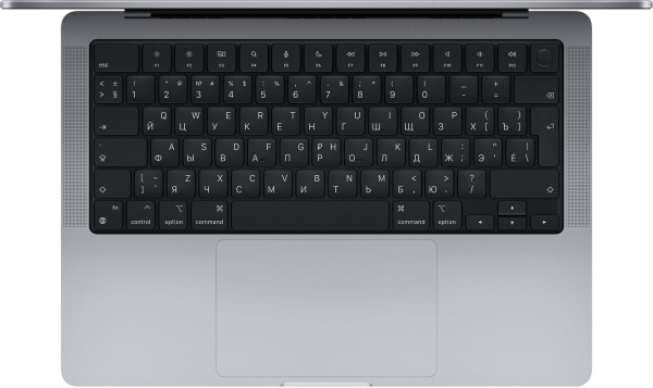 Ноутбук Apple MacBook Pro 14"  M1 Pro (8-core CPU, 14-core GPU) / RAM 16GB / SSD 512GB Space Gray (Серый космос) MKGP3RU/A