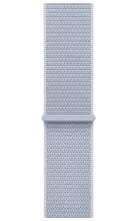 Apple Watch SE (2024) 40mm Silver Aluminum Case with Blue Cloud Sport Loop (GPS)