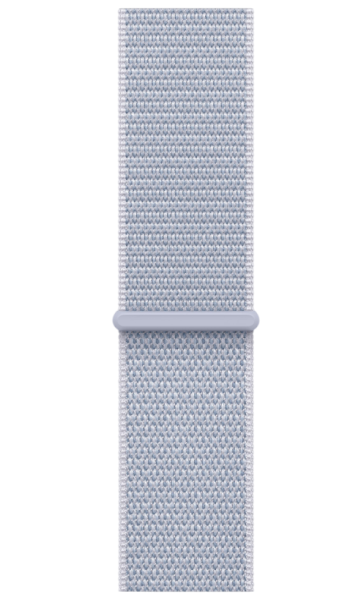 Часы Apple Watch SE (2024) 44mm Silver Aluminum Case with Blue Cloud Sport Loop (GPS)
