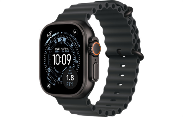 Apple Watch Ultra 3 (2025) 49mm Black Titanium Case with Black Ocean Band (GPS + Cellular)