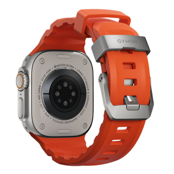 Ремешок Nomad Rocky Point Band для Apple Watch 49/46/45/44mm Magma / Natural Hardware