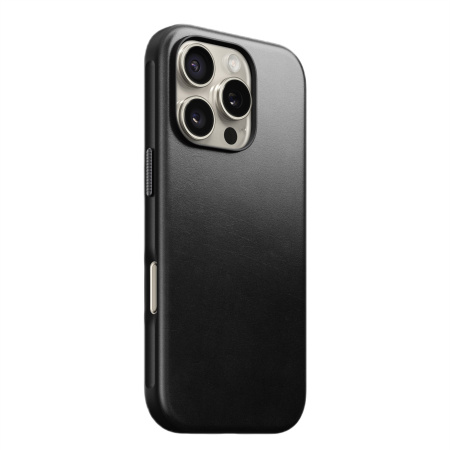 Чехол Nomad Modern Leather case для iPhone 16 Pro Black