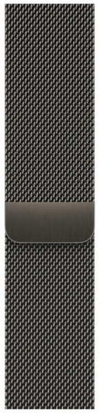 Часы Apple Watch Series 8 41mm Graphite Stainless Steel Case with Graphite Milanese Loop (GPS+Cellular), размер ремешка: S/M + M/L