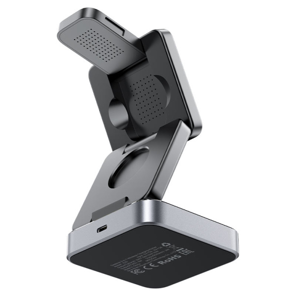 Беспроводное зарядное устройство ACEFAST Fast Wireless Charger Desktop Holder E20 3-in-1 Black