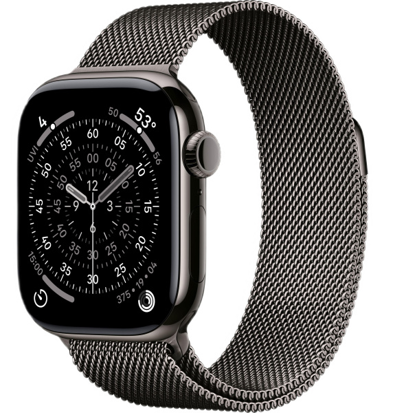Часы Apple Watch Series 11 46mm Slate Titanium Case with Slate Milanese Loop (GPS + LTE)