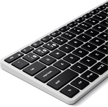 Клавиатура Satechi Slim X1 Bluetooth Backlit Keyboard с русской раскладкой Silver