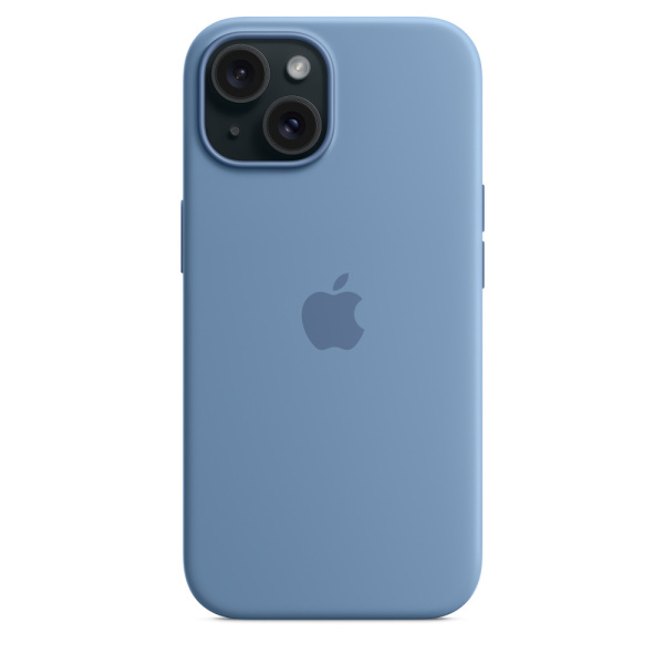 Чехол Apple iPhone 15 Silicone Case with MagSafe Winter Blue