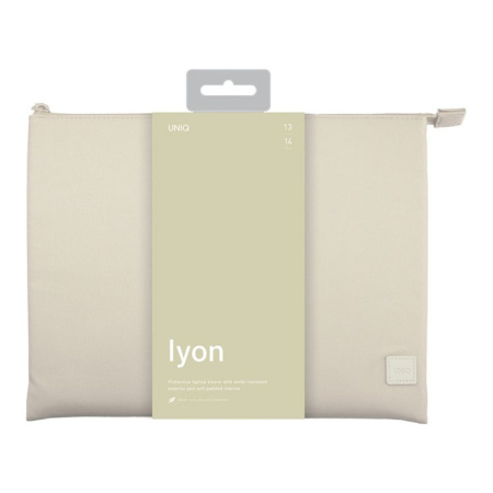 Чехол Uniq LYON RPET Fabric Laptop sleeve (snug-fit) для MacBook Pro 14 Light Beige