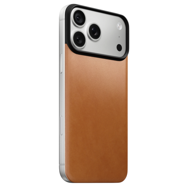 Защитный чехол Nomad Magnetic Leather Back MagSafe (Horween) для iPhone 18 Pro Max/17 Pro Max Saddle