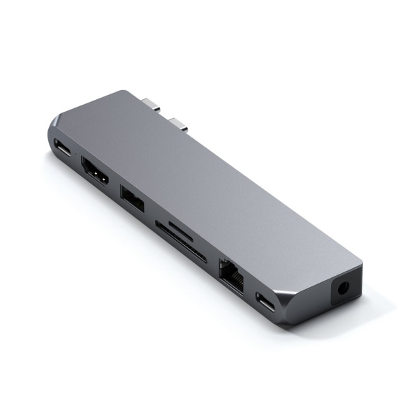 Адаптер Satechi Pro Hub Max Dual USB-C Space Gray